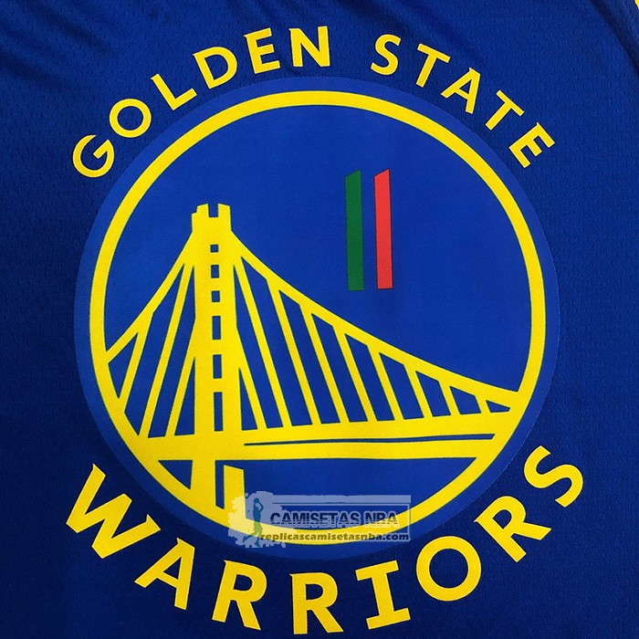 Camiseta Golden State Warriors Klay Thompson NO 11 Icon Royal Special Mexico Edition Azul